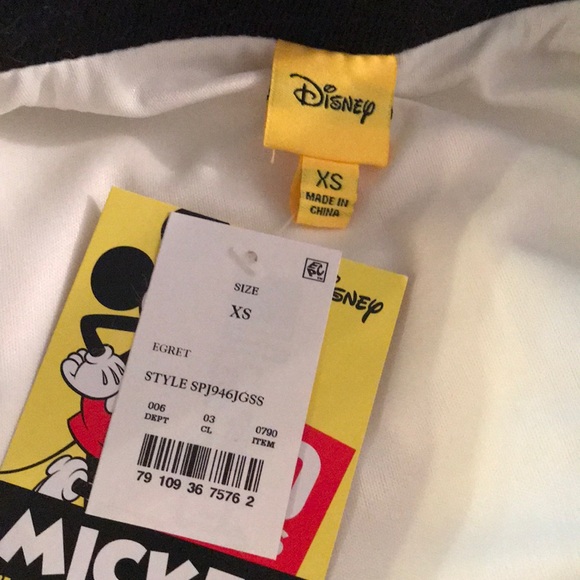 NWT DISNEY Faux Fur Mickey Mouse 90 Years Jacket - Picture 6 of 9